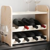  Stalak za vino s gornjom pločom 43x25x37 cm od masivne borovine | shoptok.hr