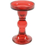 Mhome Svečnik 8,5xh14cm / rdeča / steklo, (5000199699) Cene