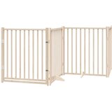  Vrata za pse s vratašcima 6 panela sklopiva 480 cm drvo topole | shoptok.hr