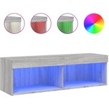 TV ormarić s LED svjetlima boja hrasta sonome 100x30x30 cm | Eponuda.com