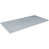  Re&amp;scaron;etka Srebrna 100 x 50 x 2 cm Vruće pocinčani čelik Slike