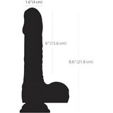 Naked Addiction - rotacijski-push realistični vibrator (crni) | shoptok.hr