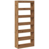 vidaXL Knjižna omara/razdelilnik sob Artisan Oak 80x30x198 cm, (21832911) | Shoptok.si