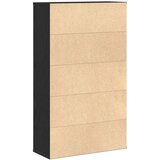 Regal za knjige crni hrasta 60x24x101,5cm od konstruiranog drva | Eponuda.com