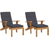  Jastuci za ležaljku 2 kom antracit od tkanine Oxford | shoptok.hr