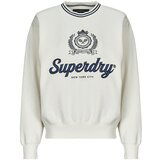 Superdry Puloverji COUNTRY CLUB LOOSE CREW Bela Cene