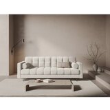 Cosmopolitan Design Kremno bela raztegljiva sedežna garnitura s prostorom za shranjevanjeiz tkanine bouclé 222 cm Bali – | Shoptok.si