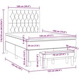 box spring s madracem tamnosivi 120 x 190 cm baršun | shoptok.hr