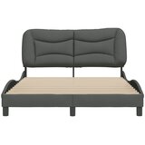  Okvir za krevet bez madraca Hvar tamnosivi 140 x 190 cm od tkanine | shoptok.hr