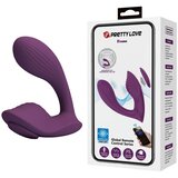  Vibrator za dvostruku stimulaciju Pretty Love Franz, 11cm, Ljubičasti Cene