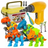 Kruzzel konstrukcijski set dinozavri z baterijskim vijačnikom 85kos 00024723 | Shoptok.si