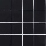  Blazina za vrtno klop črna karo 100x50x3 cm oxford tkanina | Shoptok.si