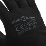 Rukavice za rad 12 pcs Crna 11 / XXL Poliester | Eponuda.ba