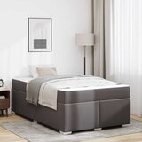 vidaXL Krevetna konstrukcija Ostalo Siva 120 x 190 cm | shoptok.hr