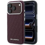  maska karl lagerfeld grained allover logo metal elongated magsafe iphone 17 pro max/ 18 pro max bordo | Eponuda.com