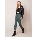 Italy Moda Trousers-DHJ-SP-2312.94P-dark green | Shoptok.si