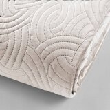 Douceur d intérieur Kremno bel žameten komplet pregrinjala in prevleke za vzglavnik 240x260 cm Solange – | Shoptok.si