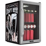 Klarstein Beersafe 70, Craft Beer Edition, hladnjak, 70 litara, 3 police, panoramska staklena vrata, nehrđajući čelik | shoptok.hr