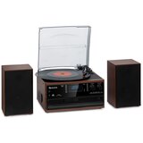 Auna Oakland DAB Plus, retro stereo sustav, DAB +/- FM, BT funkcija, vinil, CD player, kasetofon. uključujući zvučnike | shoptok.hr
