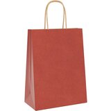  Papirnate vrećice 250 kom s ručkama crvene 21x11x28 cm | shoptok.hr