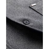 Ombre Men's melange long coat with hood - grey | shoptok.hr