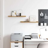  Polica na zidu Zidne 2 pcs Bež 60 x 9 x 3 cm Konstruirano drvo | shoptok.hr