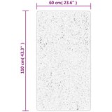  Tepih HUARTE kratkih vlakana meki i perivi antracit 60 x 110 cm | shoptok.hr