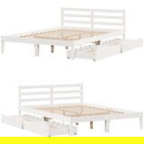 vidaXL Okvir kreveta bez madraca bijeli 135 x 190 cm masivna borovina | shoptok.hr