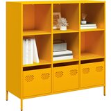 vidaXL Visoka omara gorčično rumena 101,5x39x103,5 cm jeklo Cene