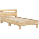  Okvir za krevet s uzglavljem boja hrasta 90x190 cm drveni | shoptok.hr