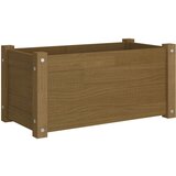 Furnova Vrtno cvetlično korito medeno rjavo 60x31x31 cm trdna borovina, (22014439) | Shoptok.si