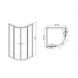 Sanotechnik tuš kabina plk 90X90X180 (TW90S) | Shoptok.si