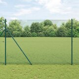 vidaXL Varjena žičnata ograja s 13 stebri Zelena 1.4x50 m Jeklo Cene