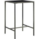 Vrtni barski stol sivi 70 x 70 x 110 cm od poliratana i stakla | shoptok.hr