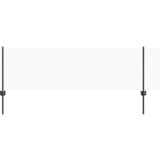  Ograjne stebre 11 kos U-kanal Siva 60 cm Jeklo, Šesterokotna ograja Siva 0.6x25 m Jeklo | Shoptok.si
