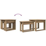  Set kavno mizico 2 pcs Umetni hrast Konstruiran les, (5000120258) | Shoptok.si
