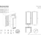 Dunavox vinska vitrina DX-194.490BK | Shoptok.si