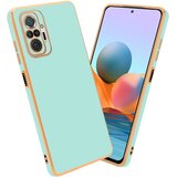 Cadorabo Ohišje, združljiv s Xiaomi v sijajni metini zeleni barvi - Zlato - zaščitno prevleko iz fleksibilnega silikona TPU in z zaščito pred kamero, (20596416) | Shoptok.si