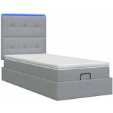  Krevet od pjene s madracem i LED-om Svjetlosiva 100 x 200 cm | shoptok.hr