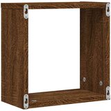 vidaXL Zidne kockaste police 6 kom smeđi hrast 30x15x30 cm | shoptok.hr
