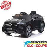 Mercedes GLC Coupe - Licencirani džip na akumulator - Meke gume + kožno sedište - Crni Cene