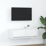 vidaXL TV omarica bela 80x31x25,5 cm inženirski les | Shoptok.si