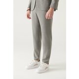 Avva Men's Gray Woolen Pants with Elastic Waist cene