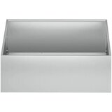  Vrtna saksija 2 kom. Srebrna 40 x 40 x 20 cm Pocinčani čelik - Pocinčani čelik 40 x 40 x 20 cm 2 | shoptok.hr