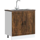 vidaXL Donji ormarić za sudoper Porto boja hrasta 80x46x81,5 cm drveni Cijene