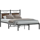 vidaXL Posteljni okvir brez vzmetnice hrast 120x190 cm inženirski les | Shoptok.si