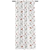Butter Kings Bela zavesa iz bombažnega satena 110x250 cm Toadstools – Cene