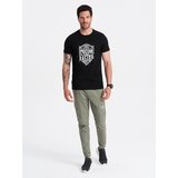 Ombre Men's motorcycle style printed t-shirt - black | Eponuda.ba