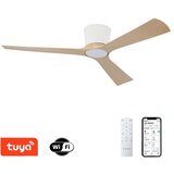  ZEVENTI - LED plafonski ventilator AUREX LED/24W/230V Wi-Fi Tuya bela/hrast + daljinski upravljač | Eponuda.com