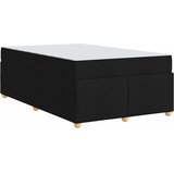  Krevetna konstrukcija s madracem Crna 120 x 190 cm tkanina | shoptok.hr